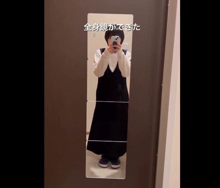 【セリア】いいもの見つけた！割れにくいウォールミラー