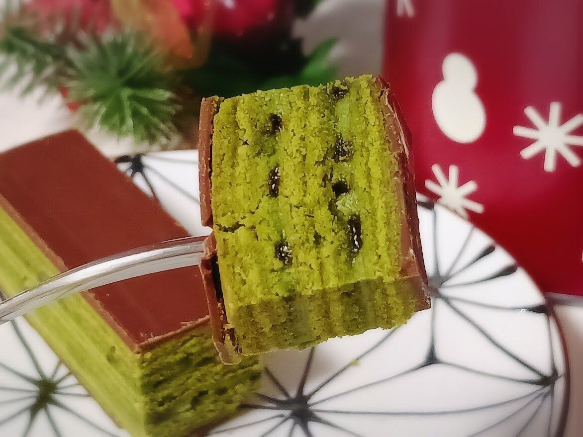 世界のお菓子「抹茶のオペラ」