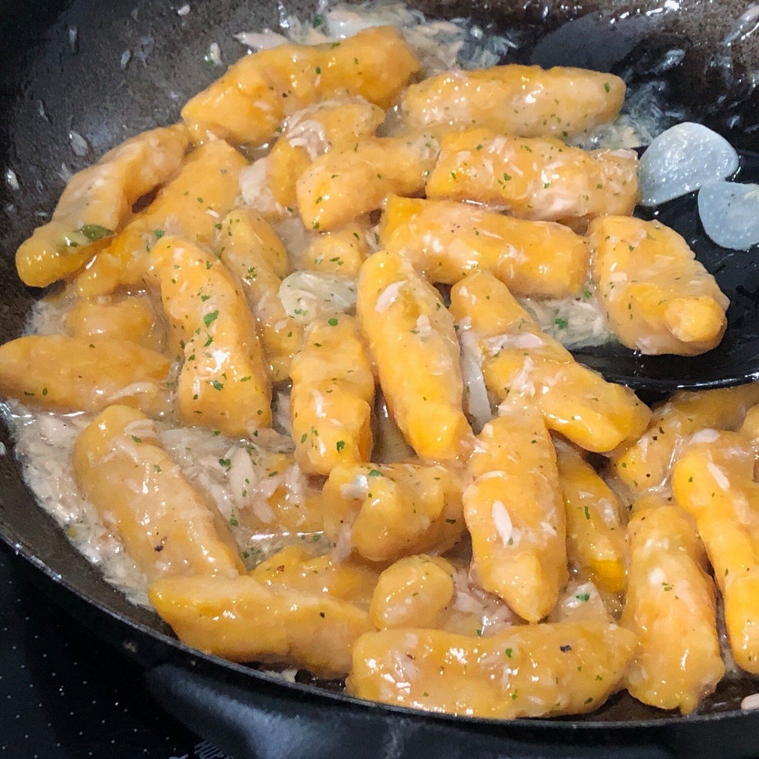 フライパンで和える