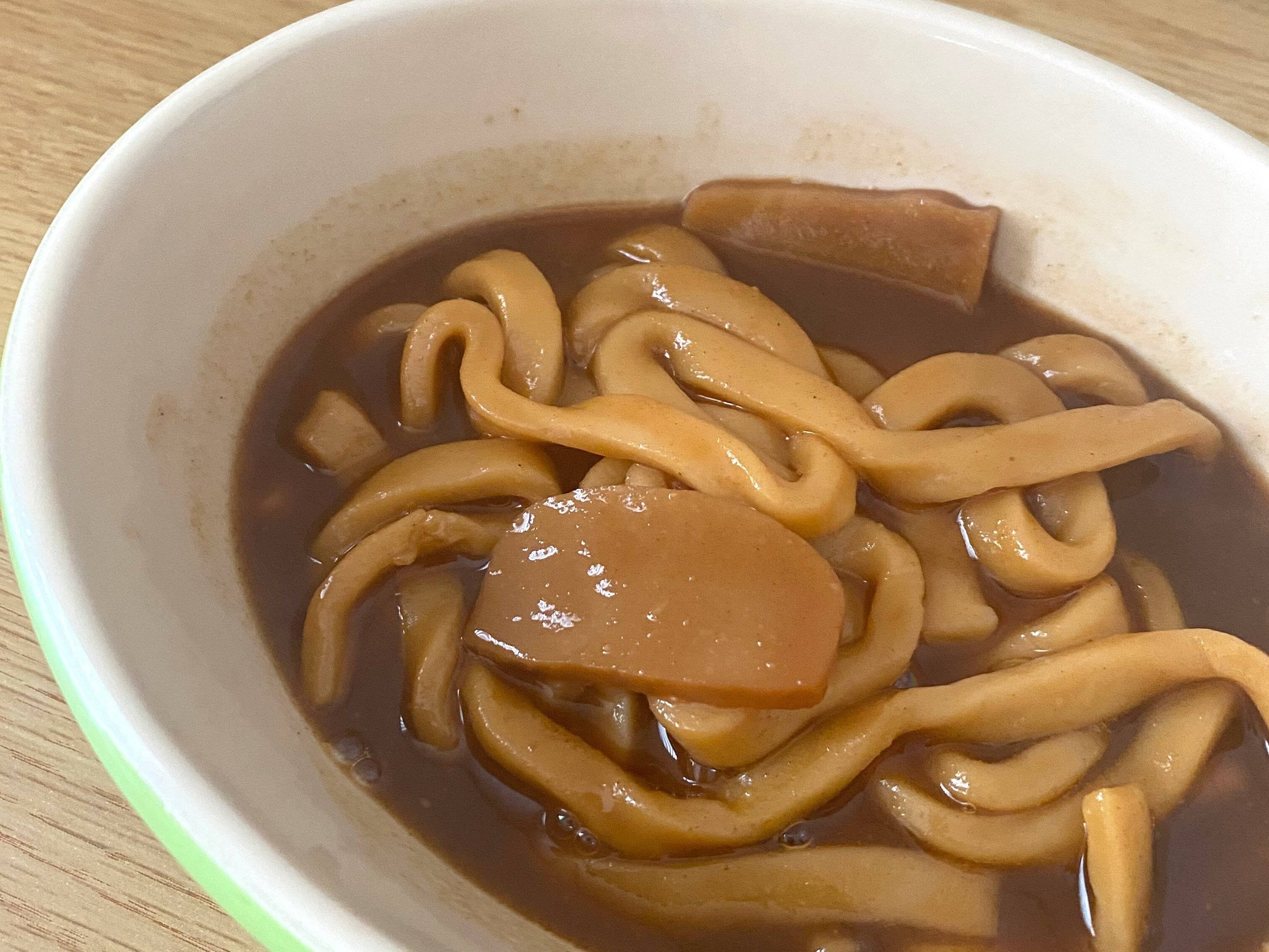 レンジで簡単味噌煮込みうどん
