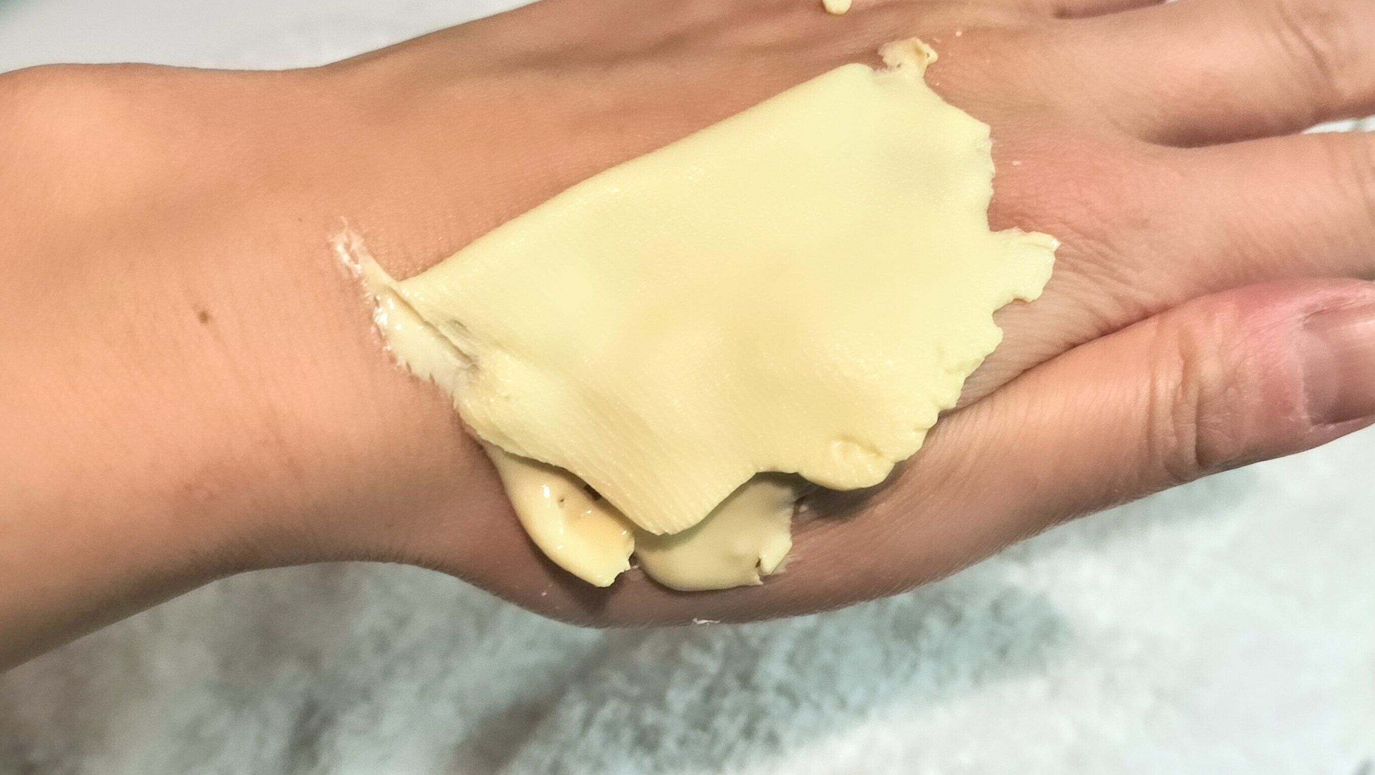 剥がしてみた様子