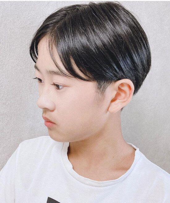 ビシッと決まる！センターパートマッシュ