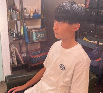 乾かすだけで決まる！ツーブロックマッシュ