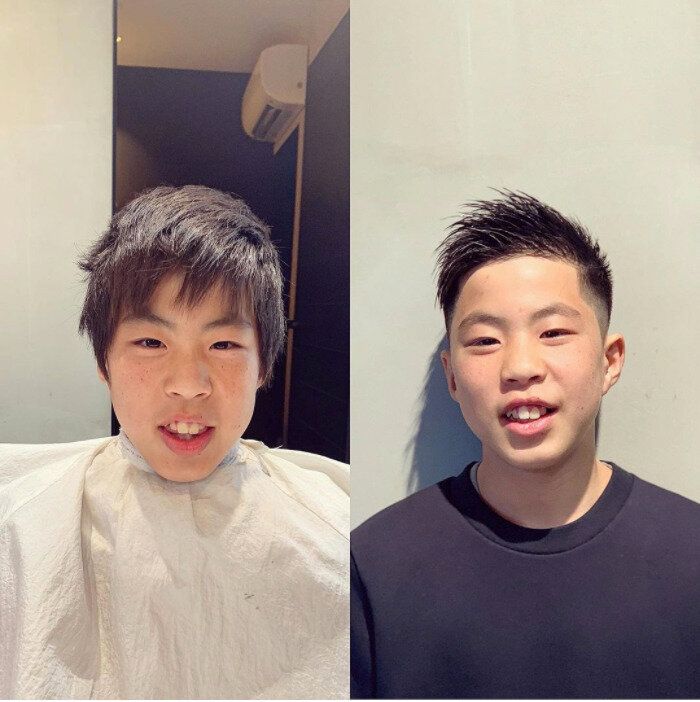 中学生の男の子に似合う流行のヘアスタイル。王道ヘアスタイル！シャープなソフトモヒカン