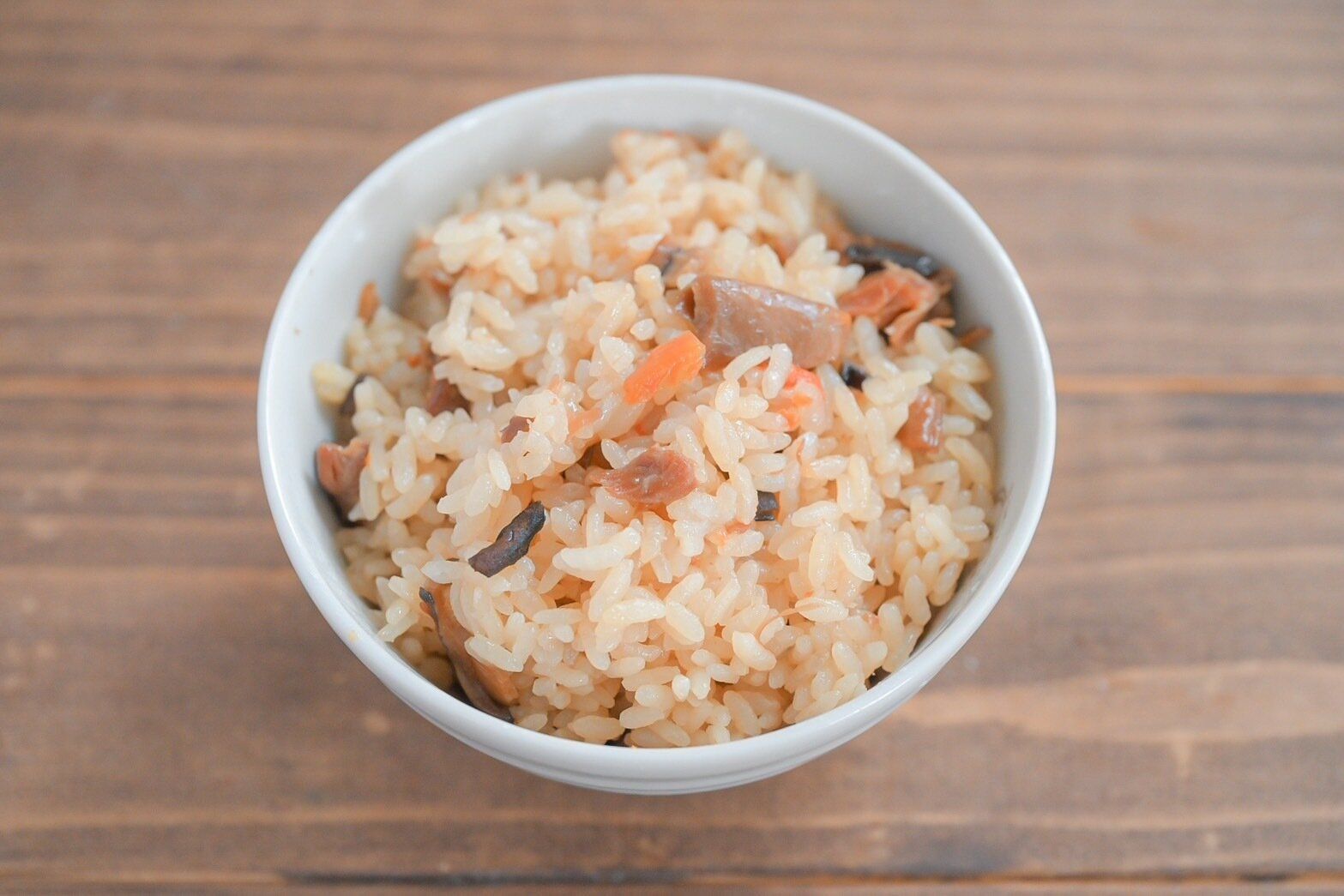 完成した炊き込みごはん