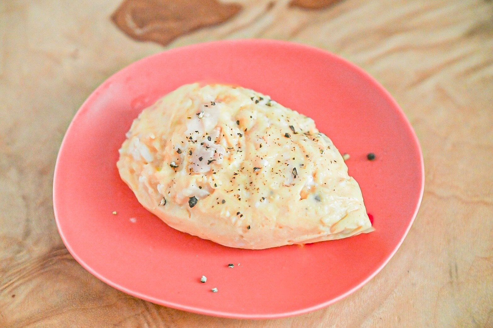 湯煎で作ったオムレツ