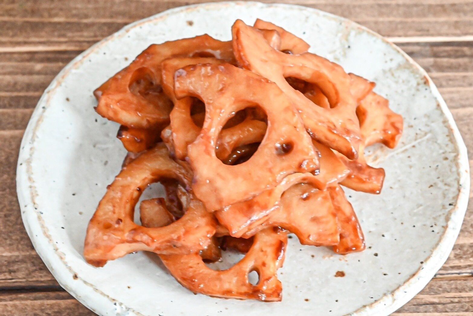 れんこんの甘辛みそ炒め