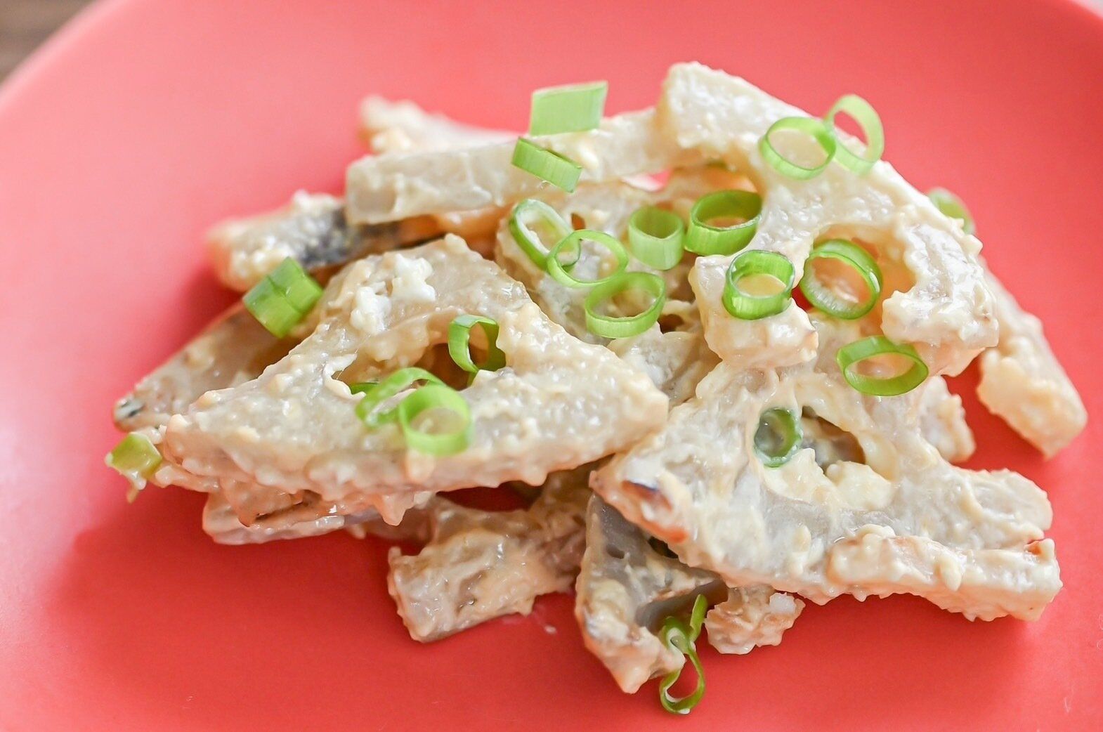 れんこんのクリームチーズ和え