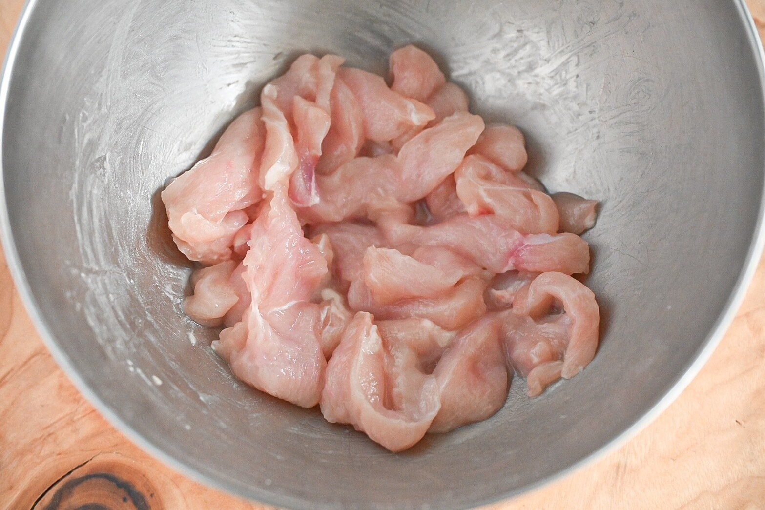 下処理したむね肉