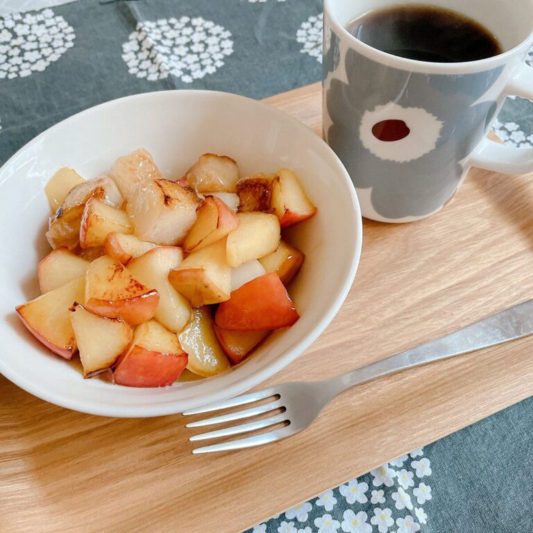 余ったりんごとお餅消費！今年は簡単ホットスイーツに