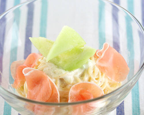 生ハムフルーツパスタ