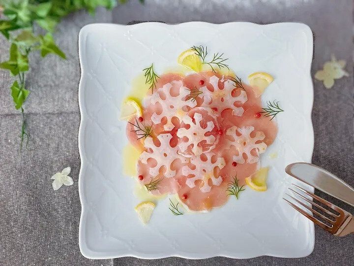 レンコンと生ハムのマリネ
