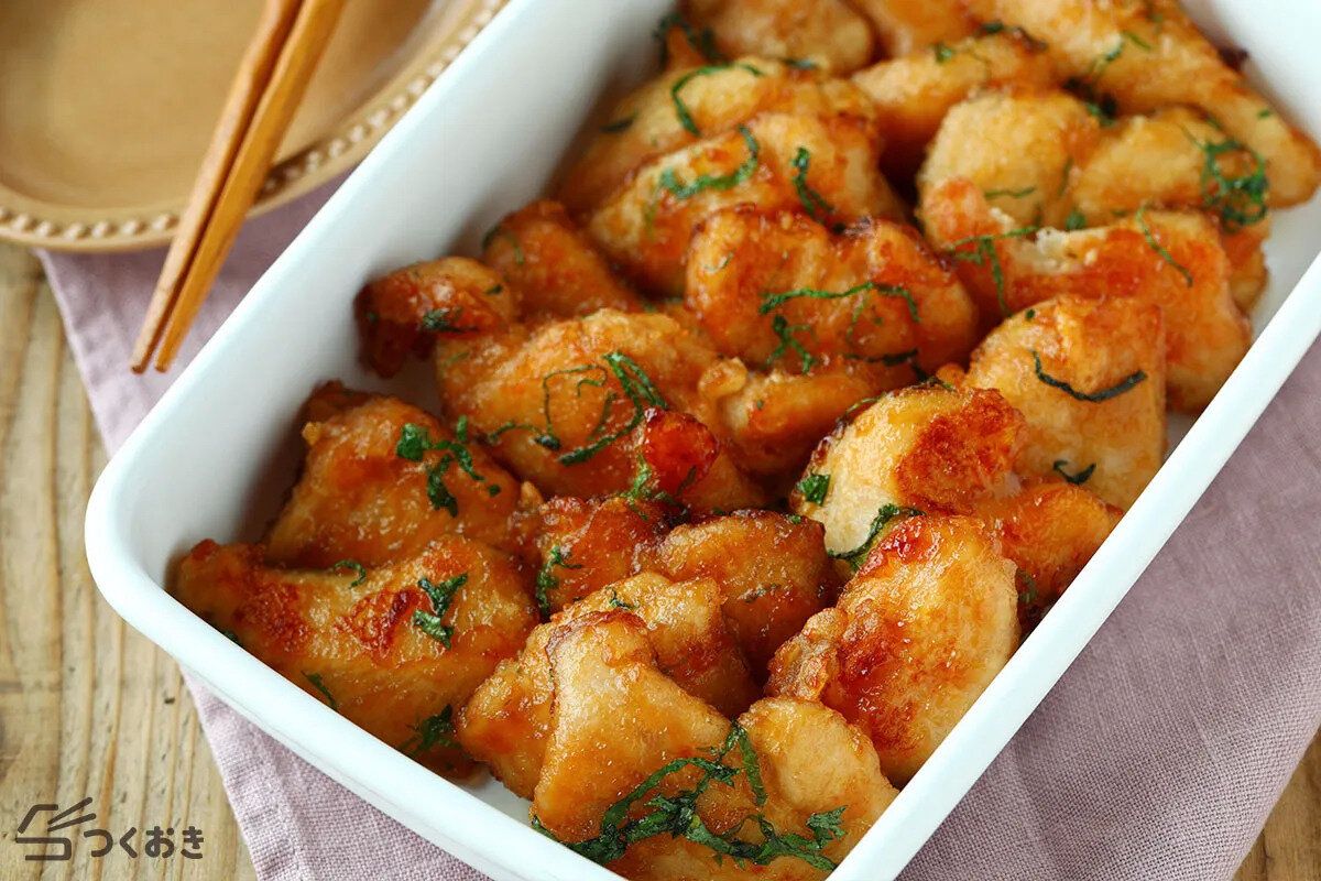 鶏むね肉の大葉から揚げ