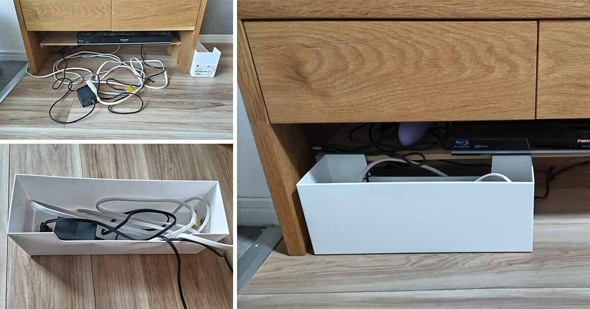 ファイルボックスに収納されたコード