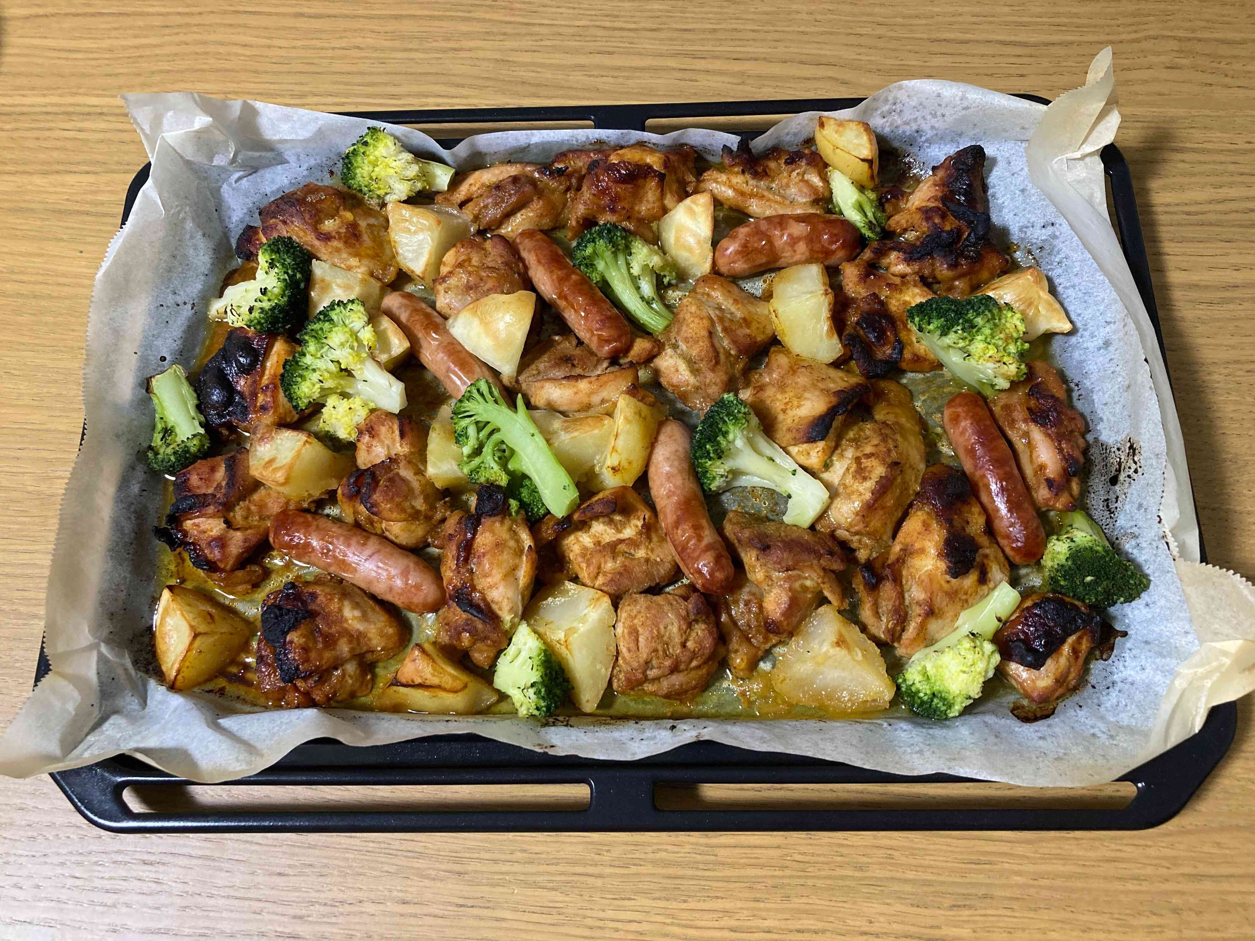 オーブンで焼いたタンドリーチキン