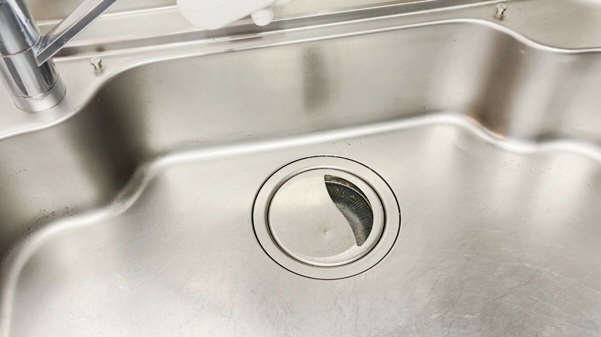 キッチンシンクの排水口