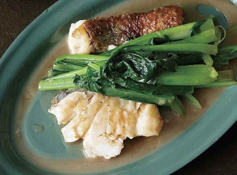 青菜も入れれば手間なく彩りよい一皿に!たらのバター照り焼き