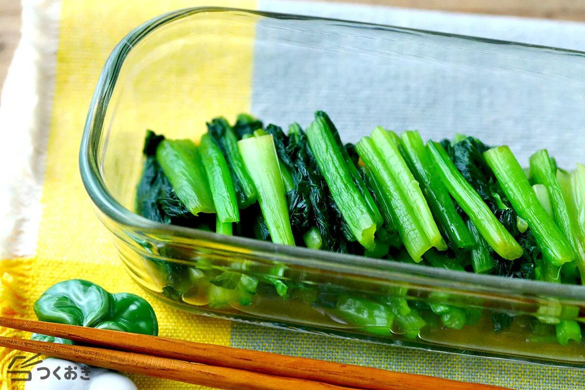 小松菜のわさび風味おひたし