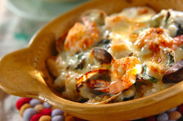 あつあつ!うまみたっぷりシーフードドリア