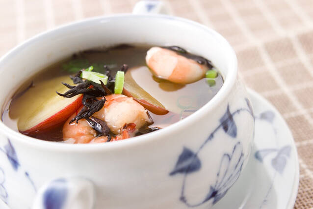 ひじきサツマイモのスープ