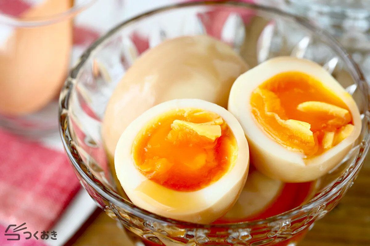 めんつゆとごま油の煮卵