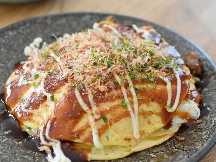 広島風のお好み焼き