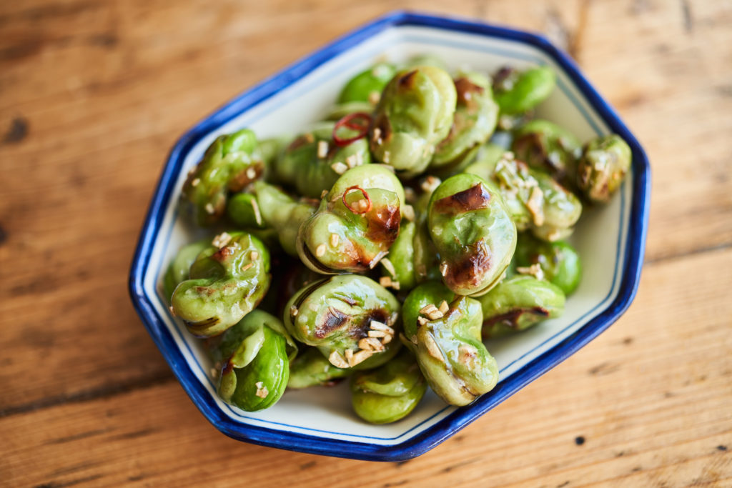 塩茹で不要！そら豆ペペロン