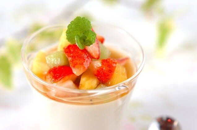 ココナッツミルクと米粉のプリン