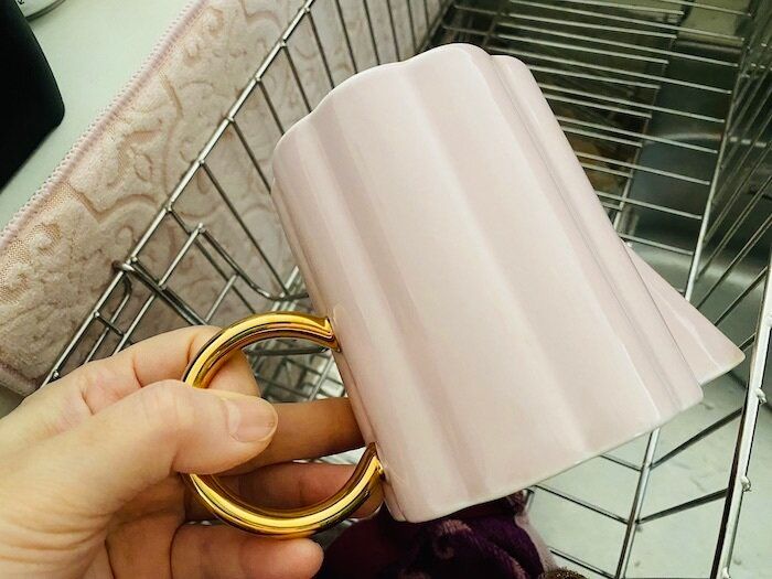 食器の片付け　ティーポット