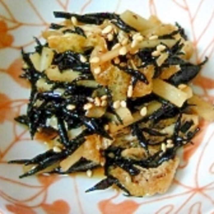 捨てないで 大根の皮とひじきの煮物