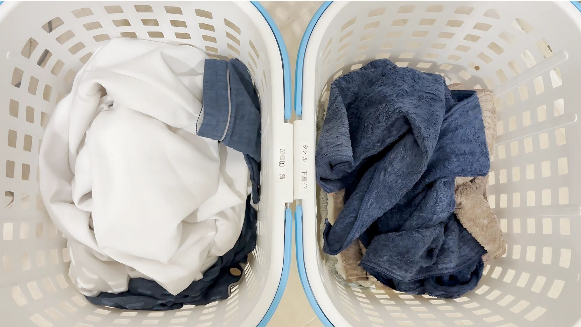 カゴにラベルをつけて仕分けるシステム