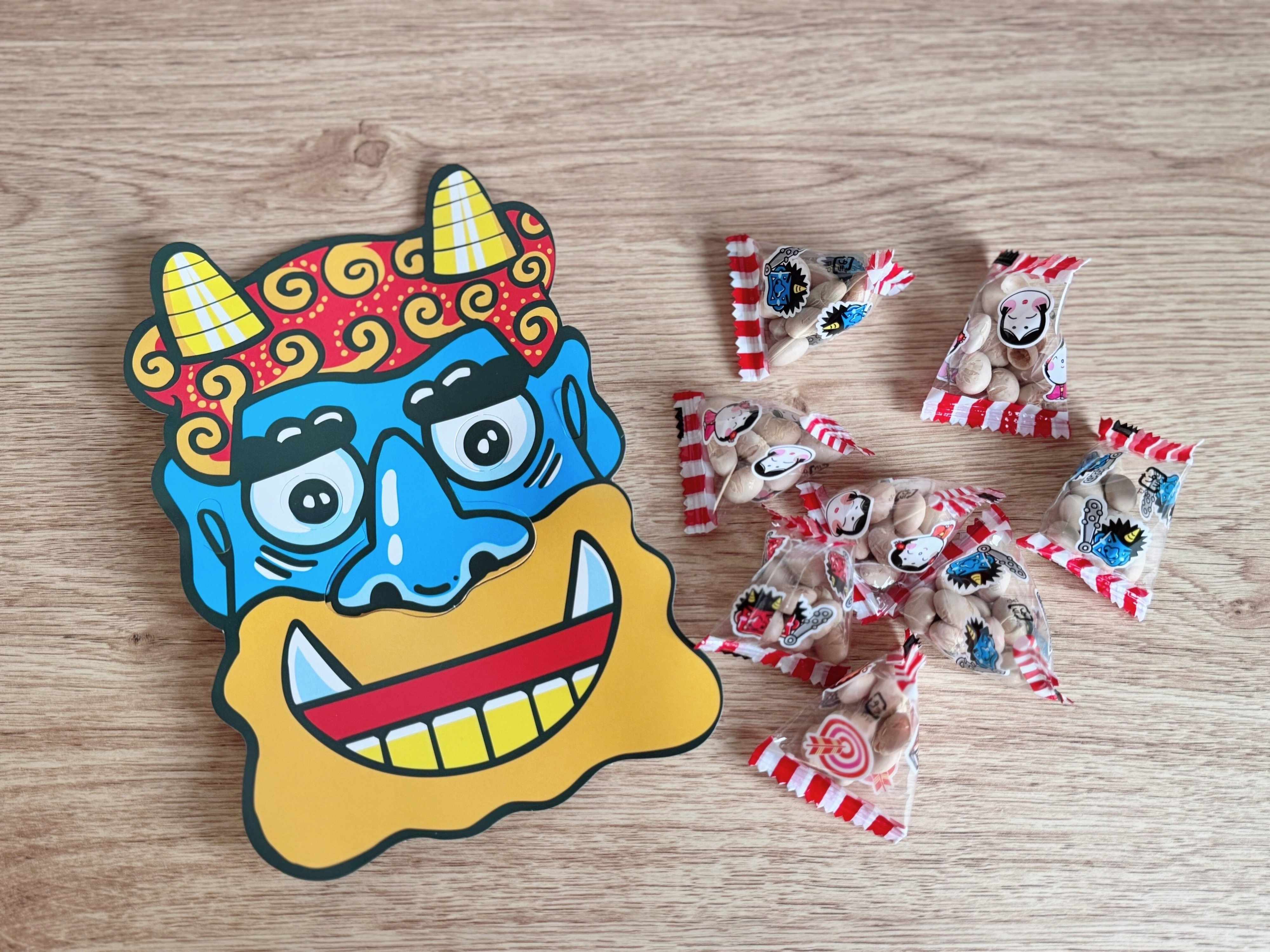 1．お面入り節分大豆