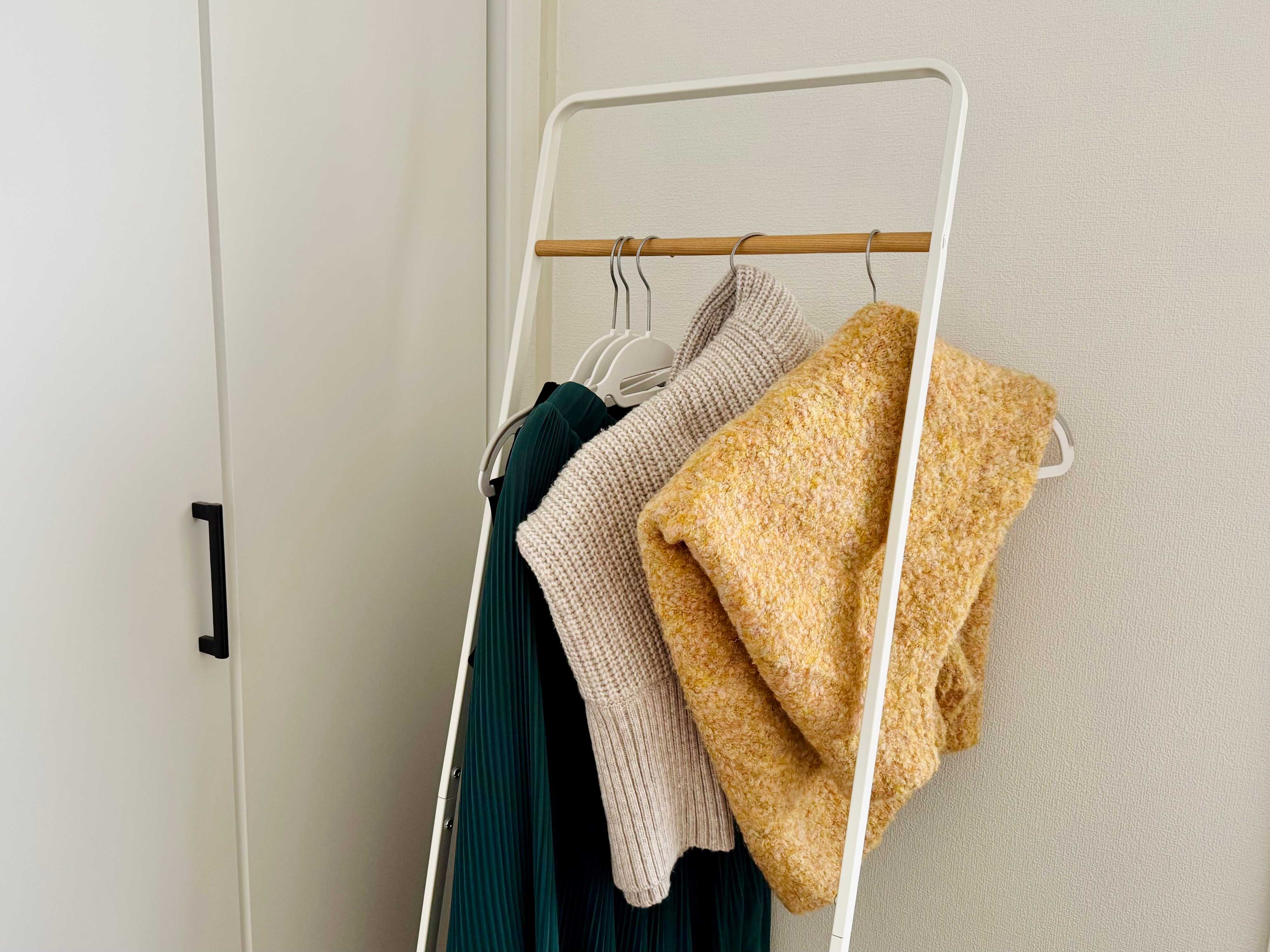 ニットは脱いですぐに仕舞わない