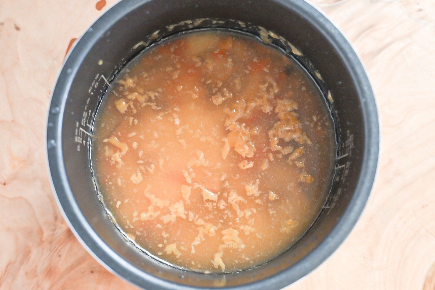 炊飯前の中華おこわ