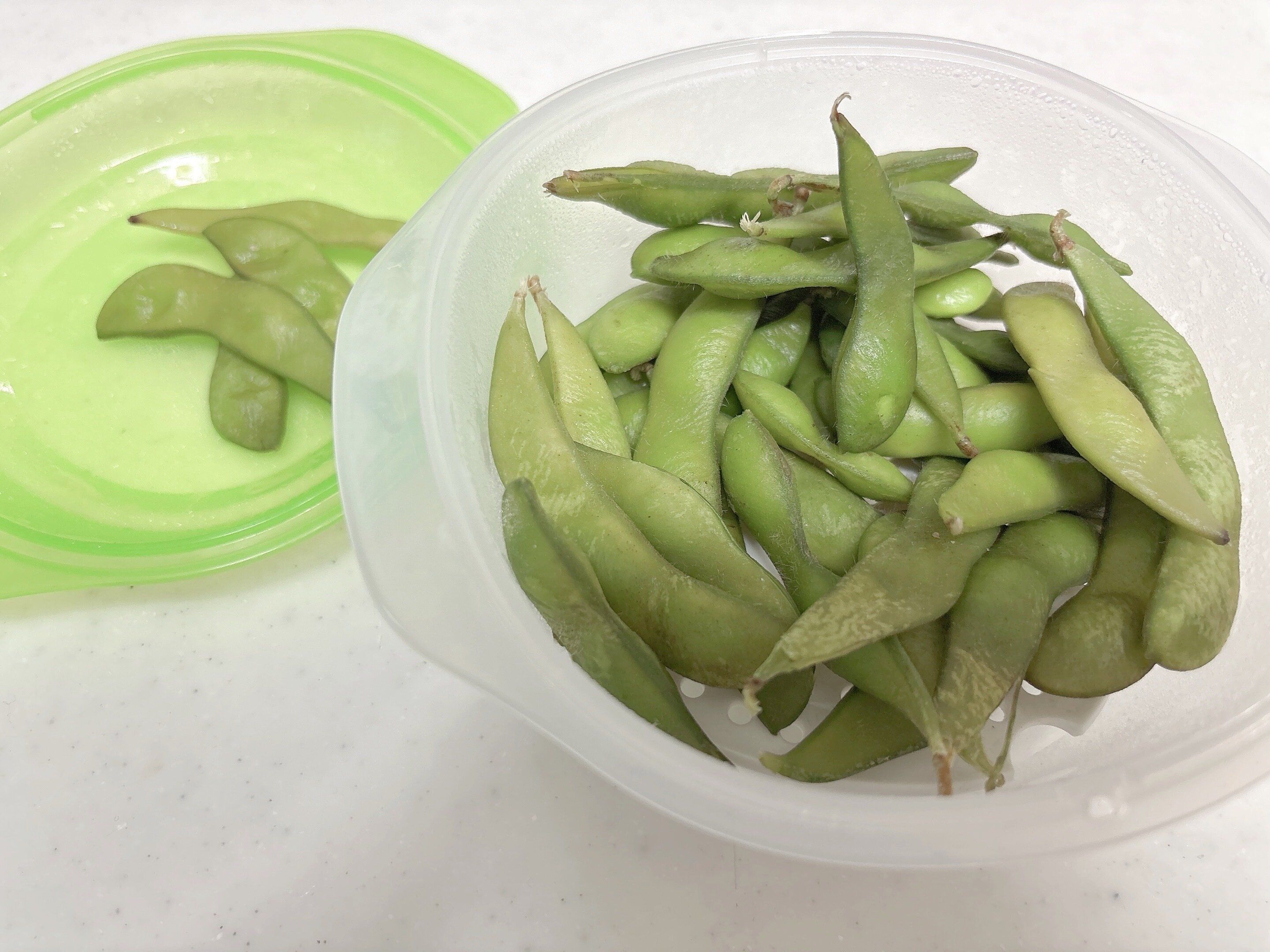 ダイソー使い分け容器肉まん＆枝豆