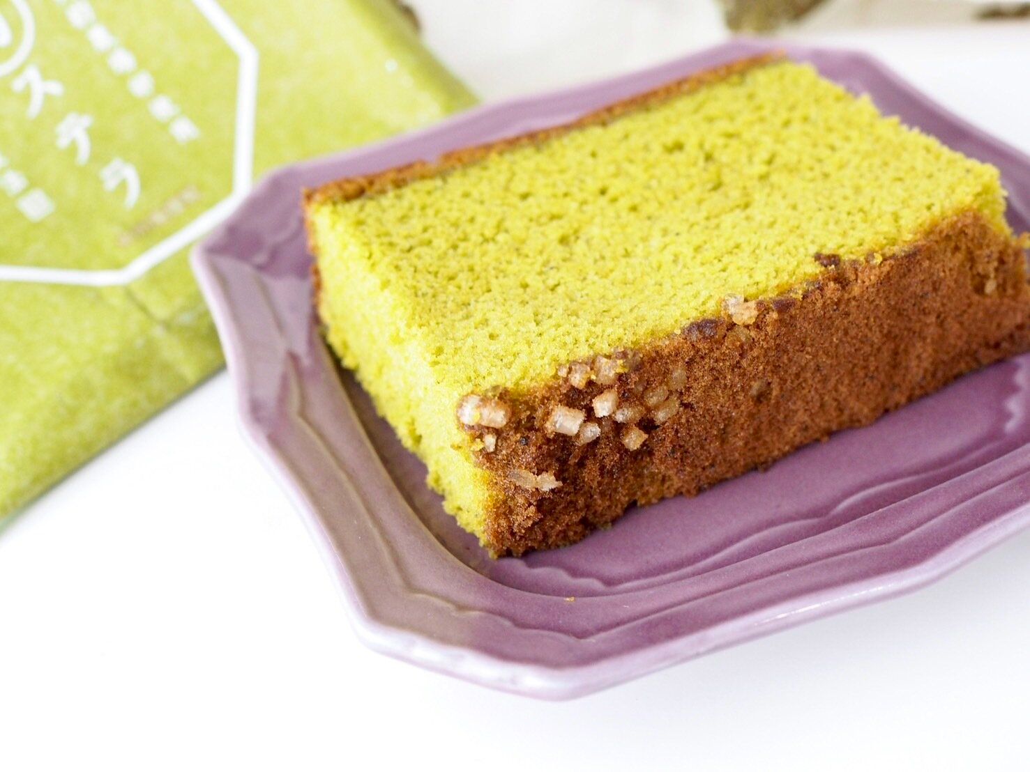 シャトレーゼ「抹茶カステラ(五三焼製法)」商品写真