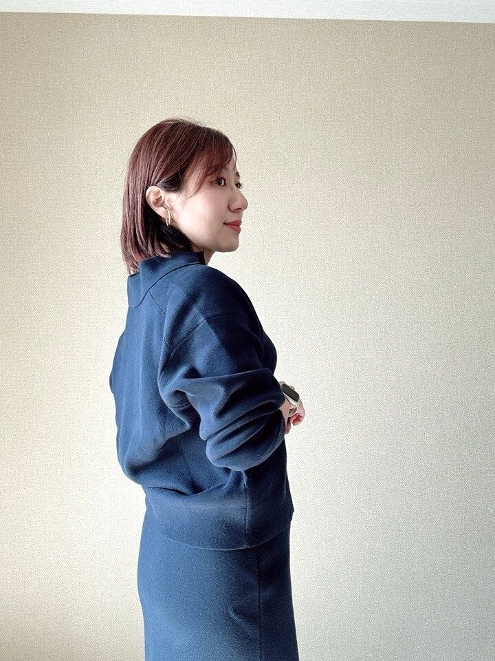 ユニクロ　スムースコットンリラックスポロセーター