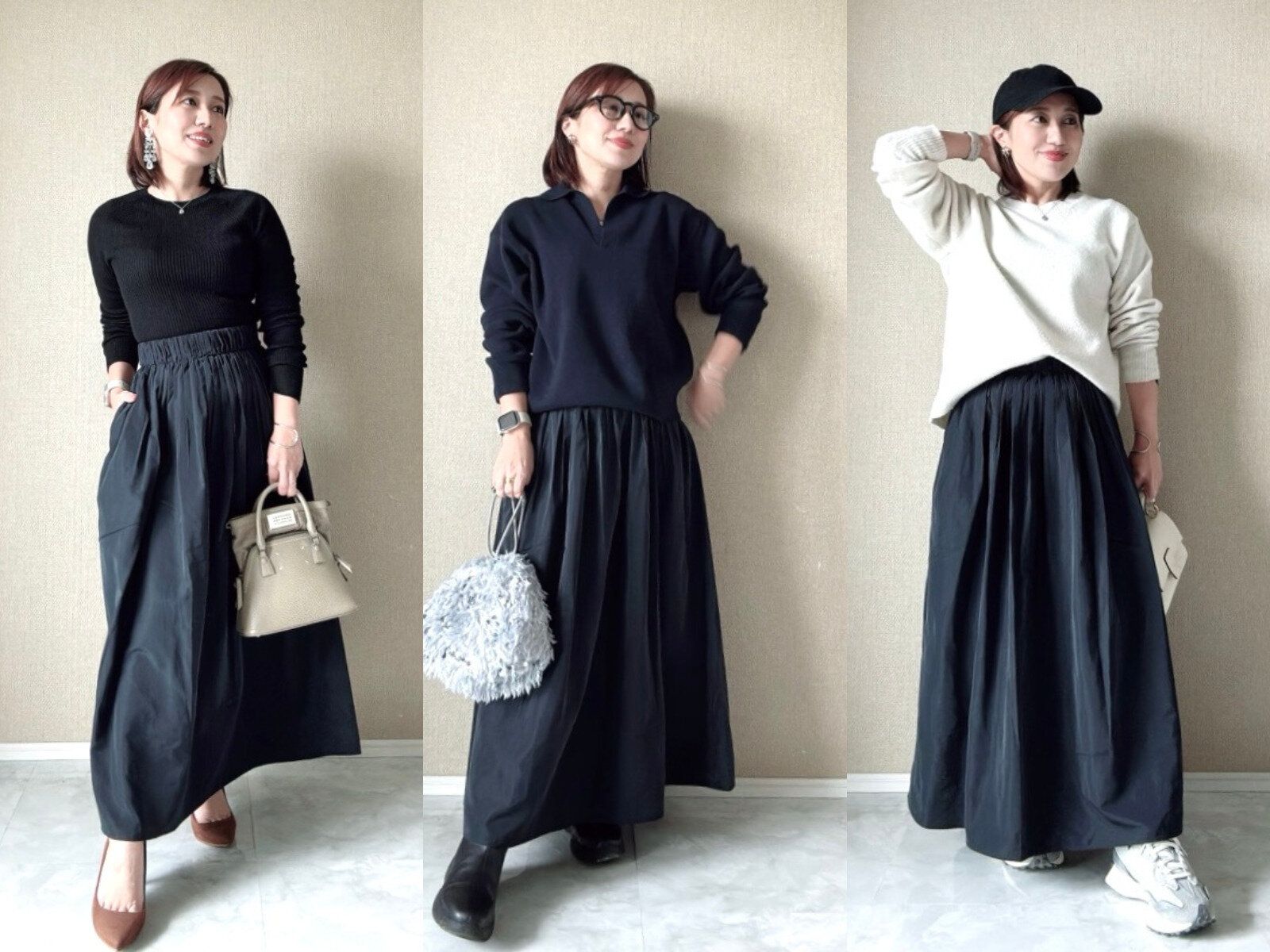 ユニクロ　ボリュームギャザースカート