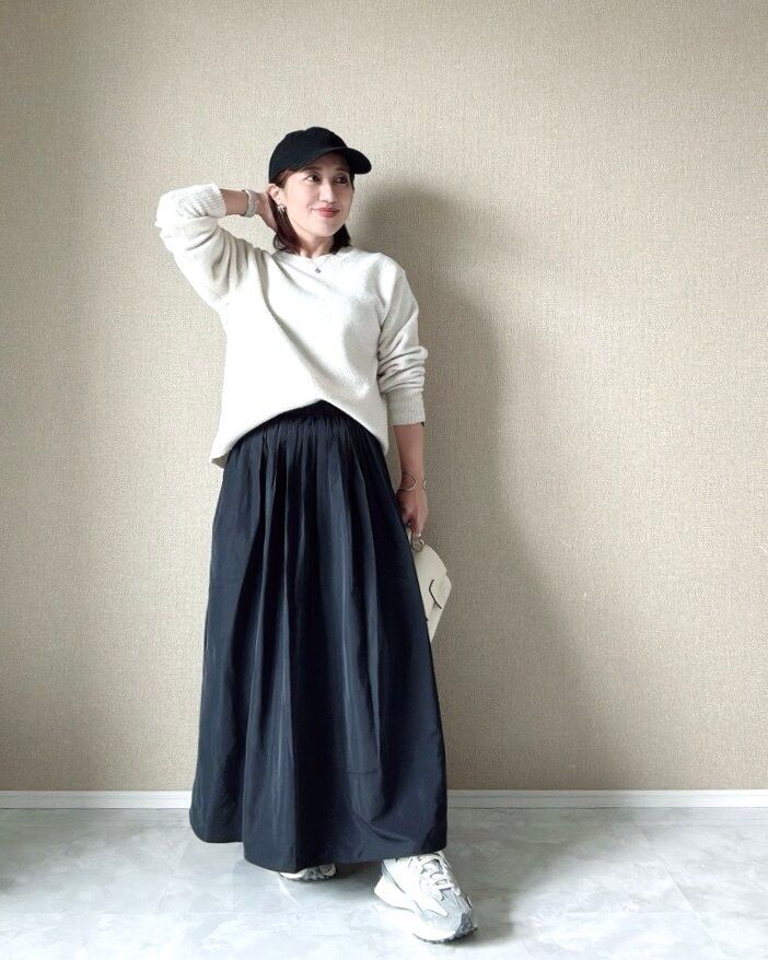 ボリュームギャザースカート　ユニクロ