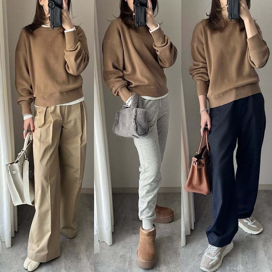 【ユニクロ】買って大正解！バッチリ着回せる「スムースコットンクルーネックセーター」をチェック