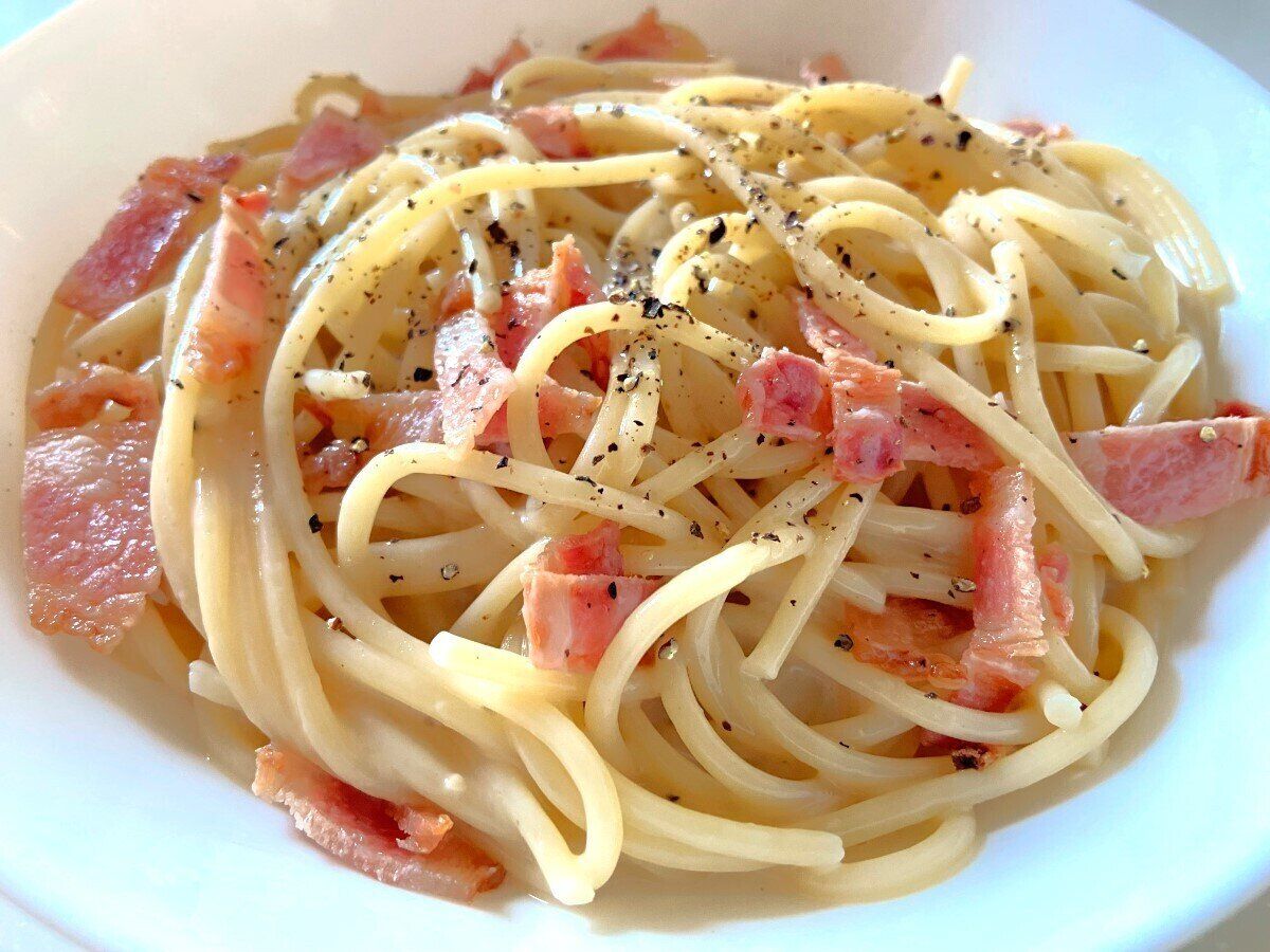 ベーコンをプラス