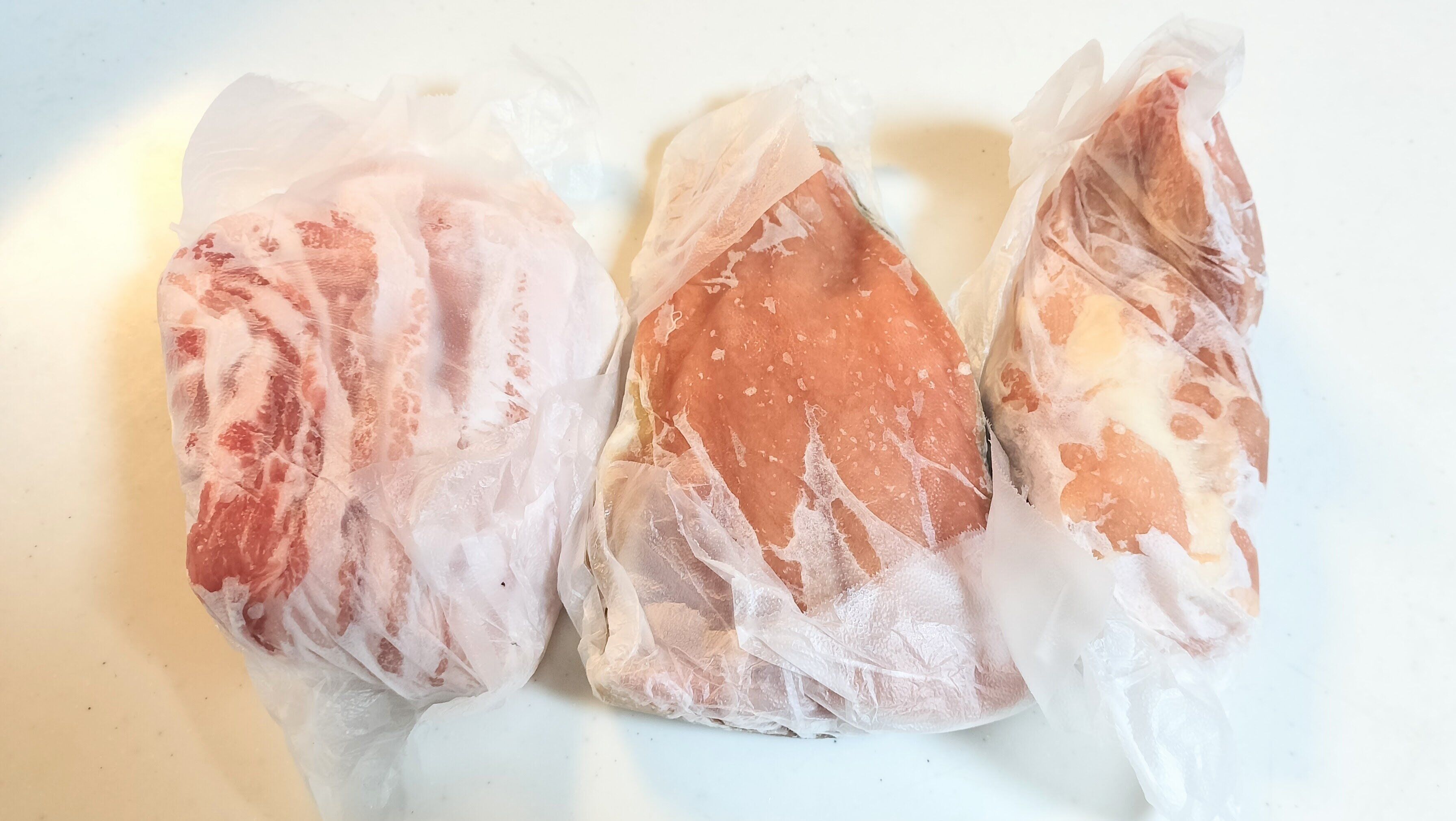 肉や魚の冷凍保存につかうプレスンシール