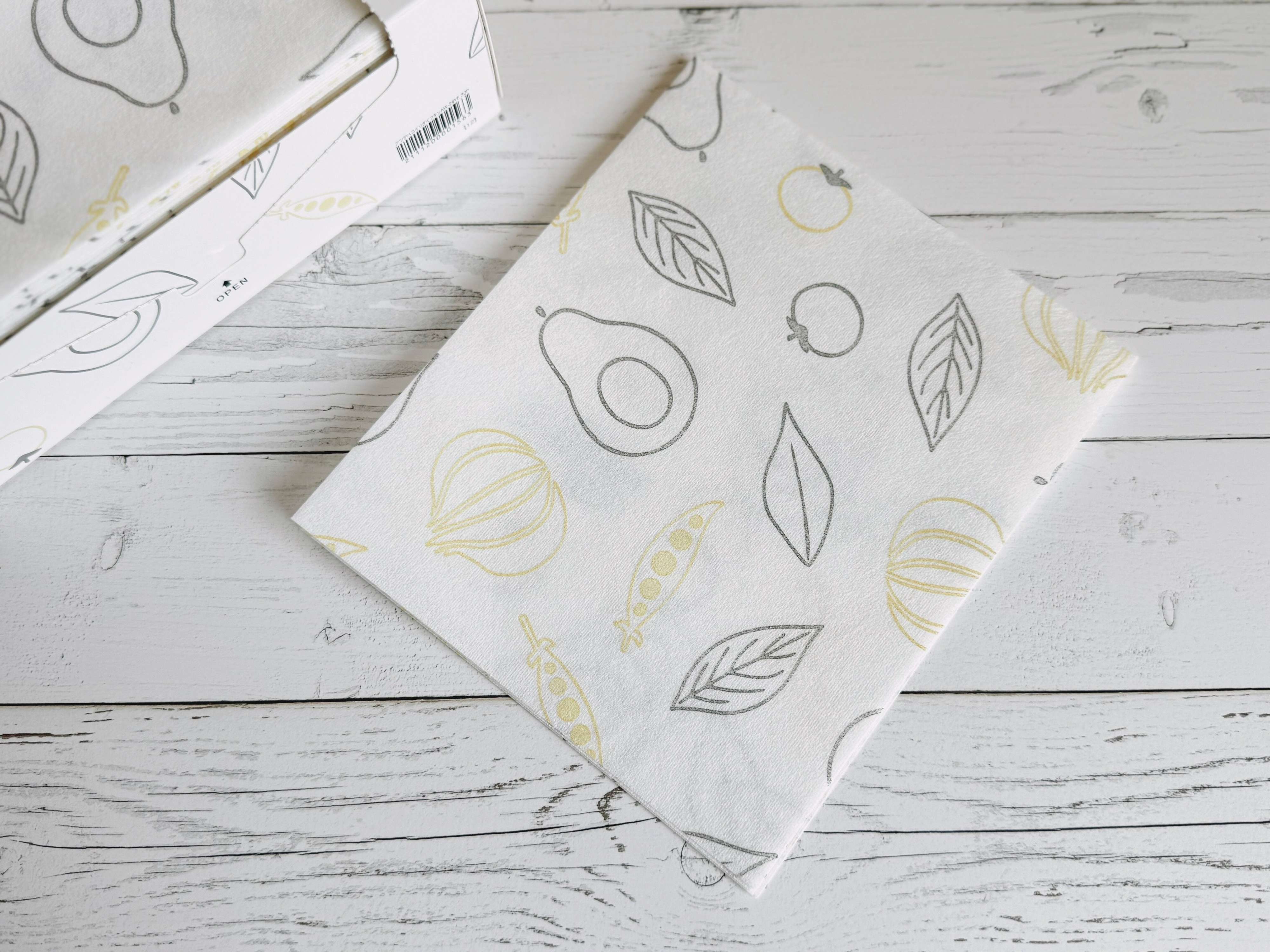 厚手箱入り台ふきん ベジタブル 30枚入り(AW-24YE)