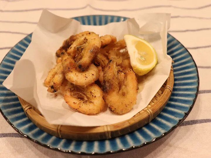 芝エビのガーリック唐揚げ