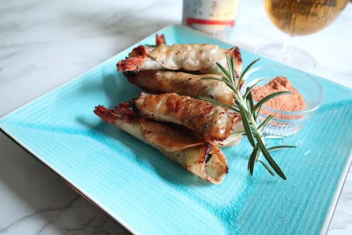 海老と大葉のカリカリ揚げ