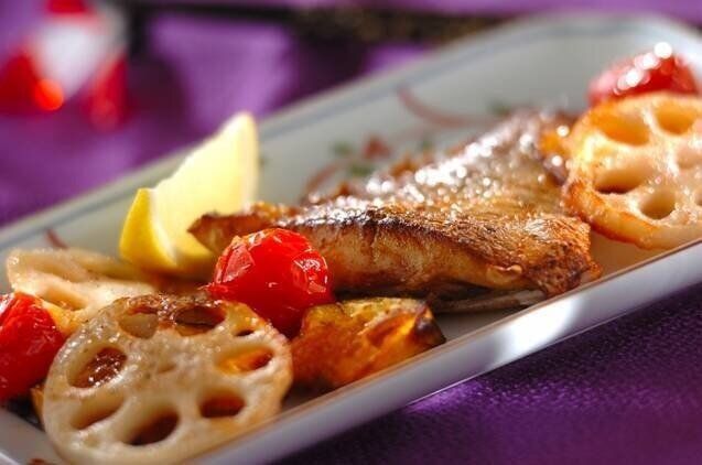 鯛とトマトのオーブン焼き