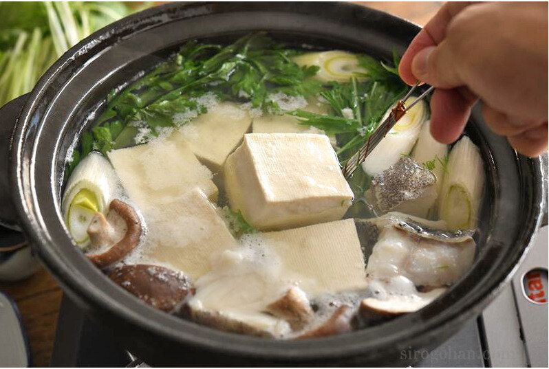 具だくさん湯豆腐