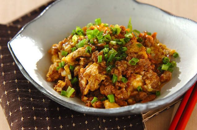 時短!絶品!豚ひき肉の卵炒め