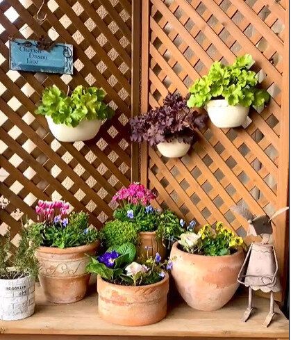 ラティスを使って立体的に