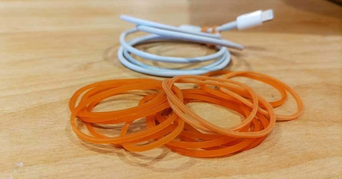 たくさんの輪ゴム